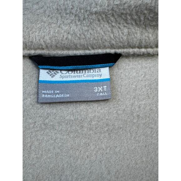 Columbia Cream Fleece vest, Mens size 3XLT - TALL - Picture 3 of 7